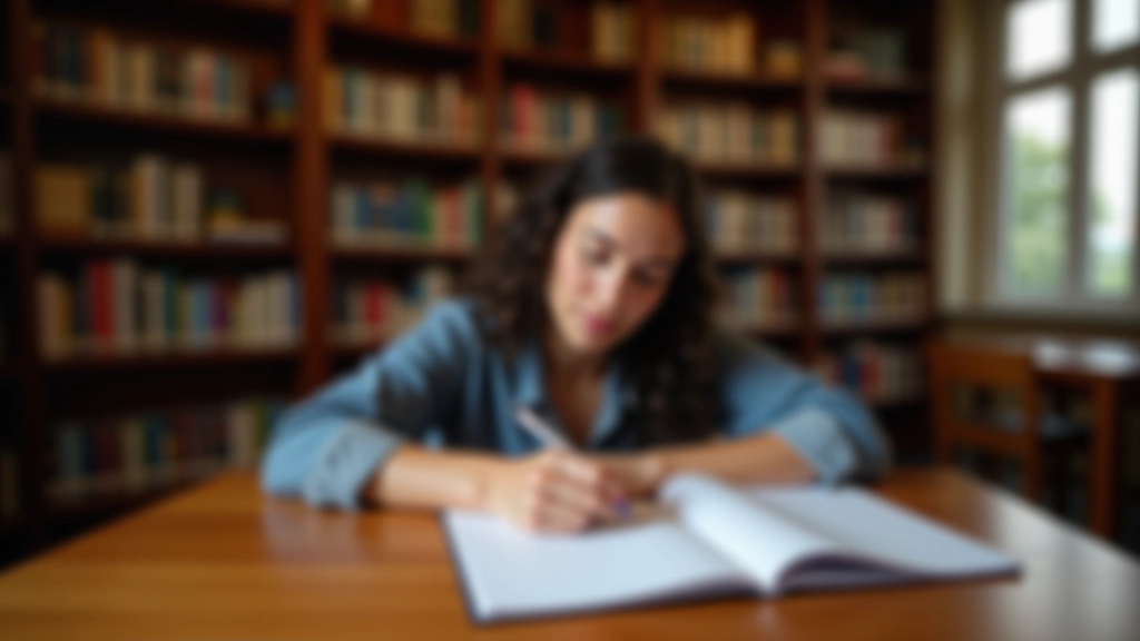 Pessoa escrevendo num caderno com uma caneta, superfície de madeira, luz natural